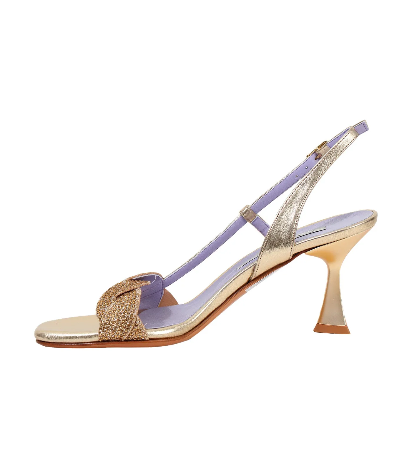 3238 Heeled Sandals Gold