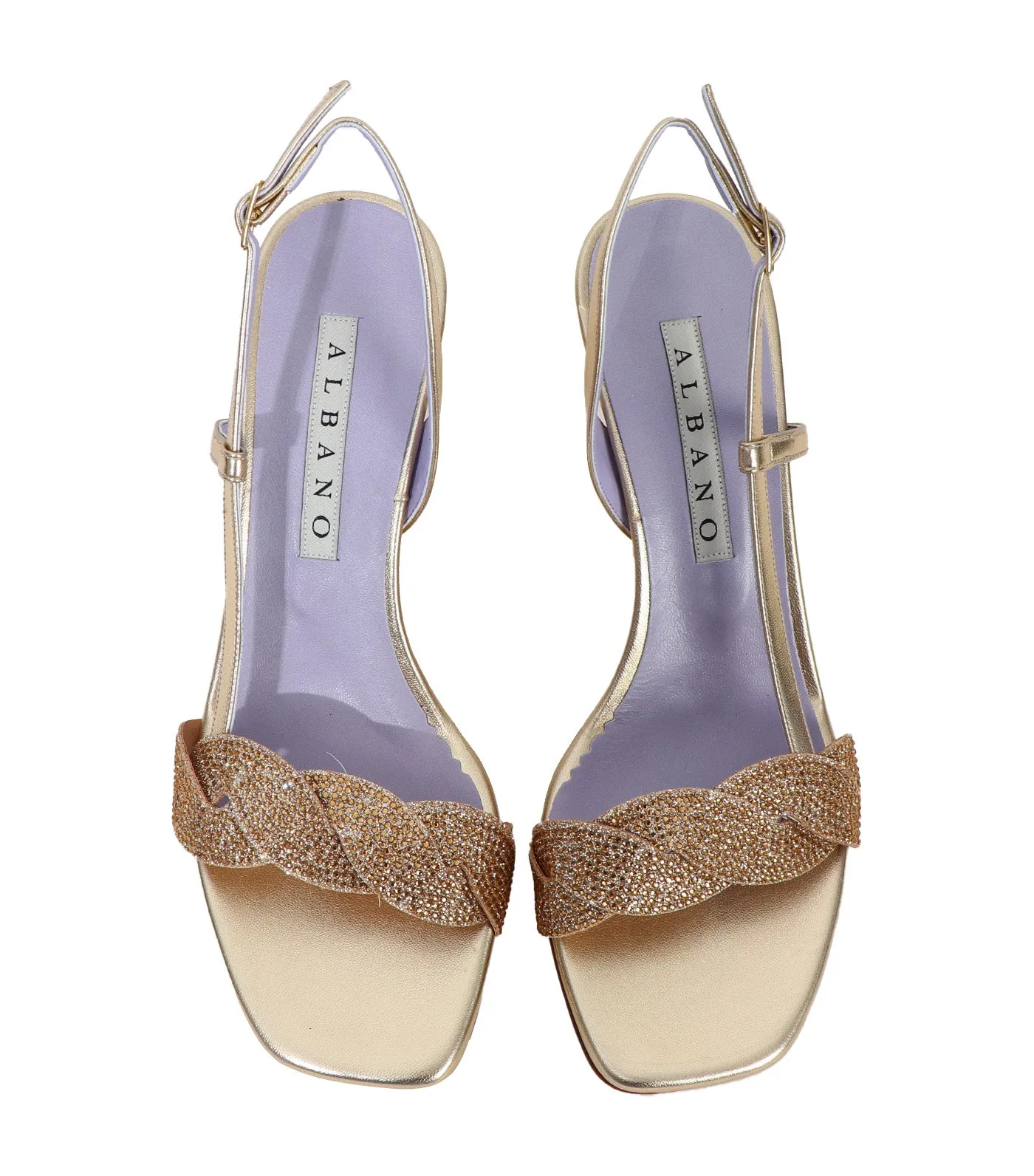 3238 Heeled Sandals Gold