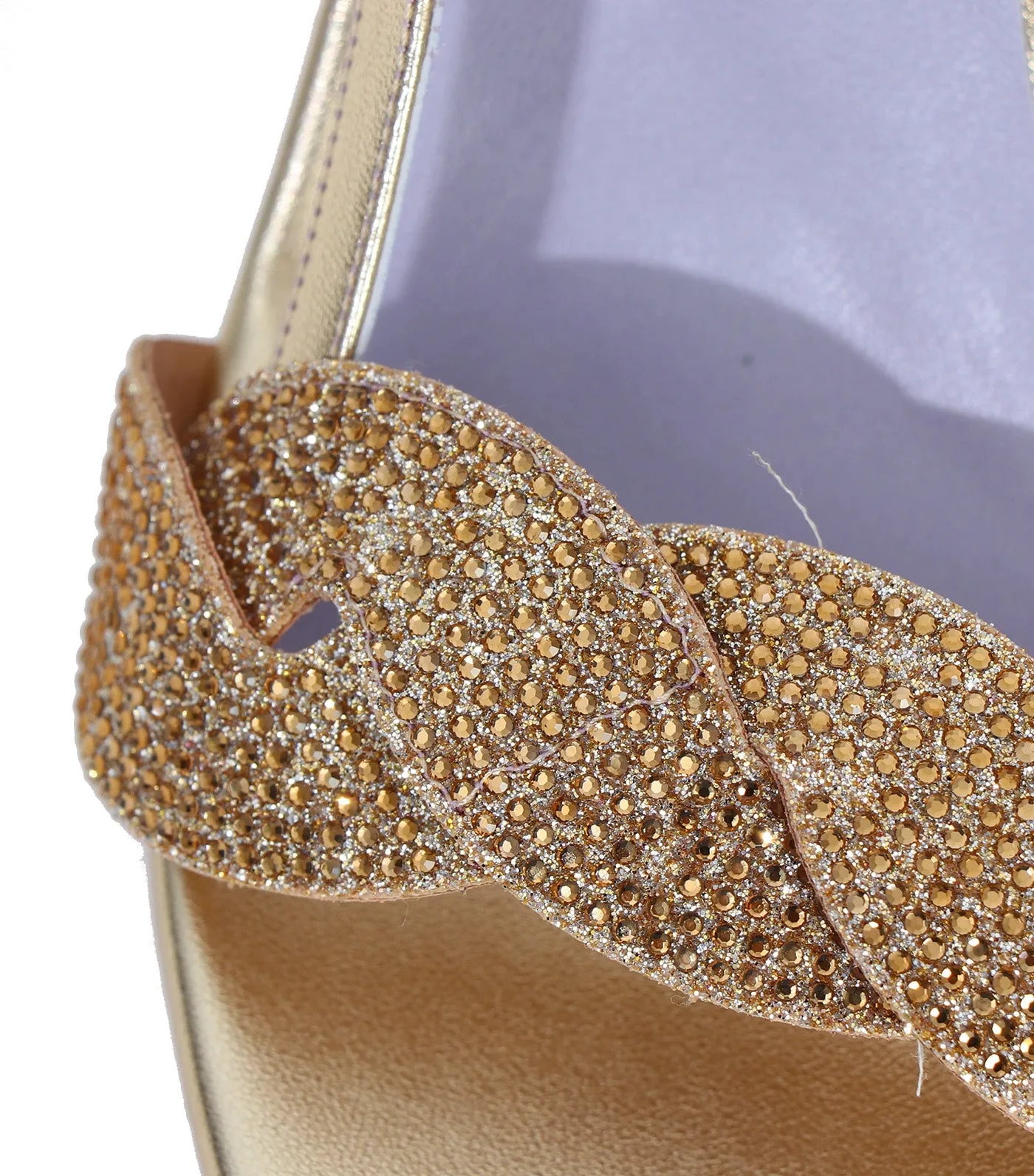 3238 Heeled Sandals Gold
