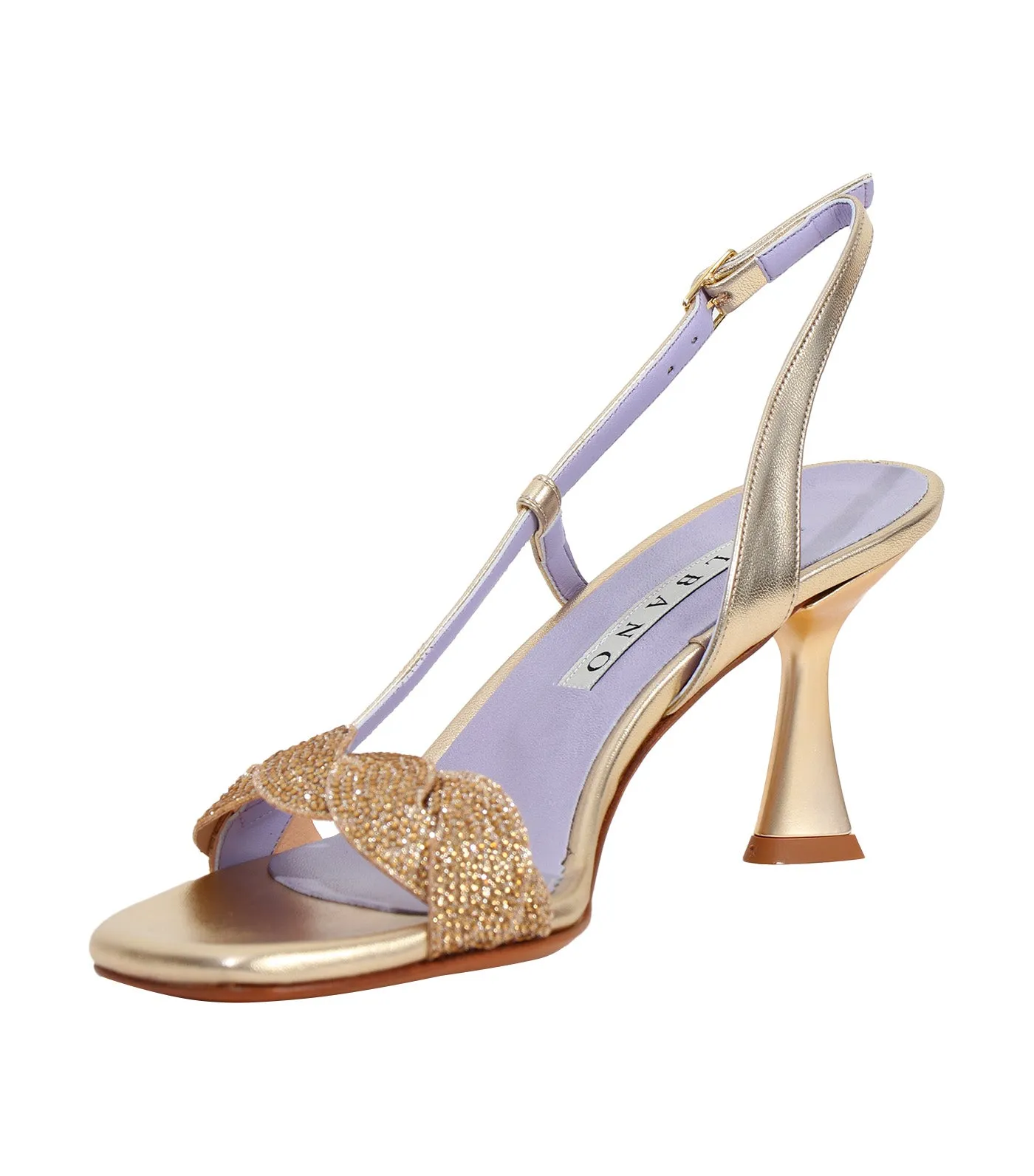 3238 Heeled Sandals Gold
