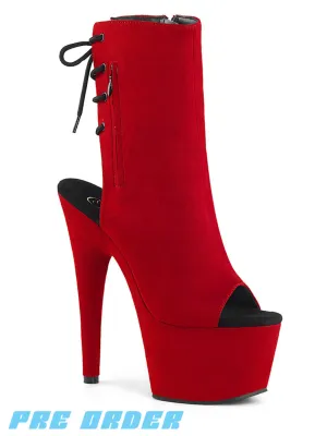 ADORE-1018FS - RED FAUX SUEDE ✰ PRE ORDER ✰