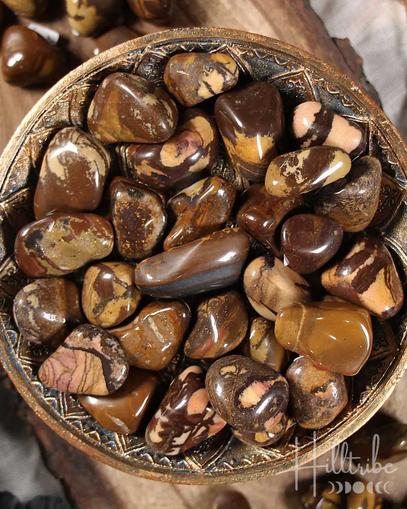African Picture Jasper Tumbled