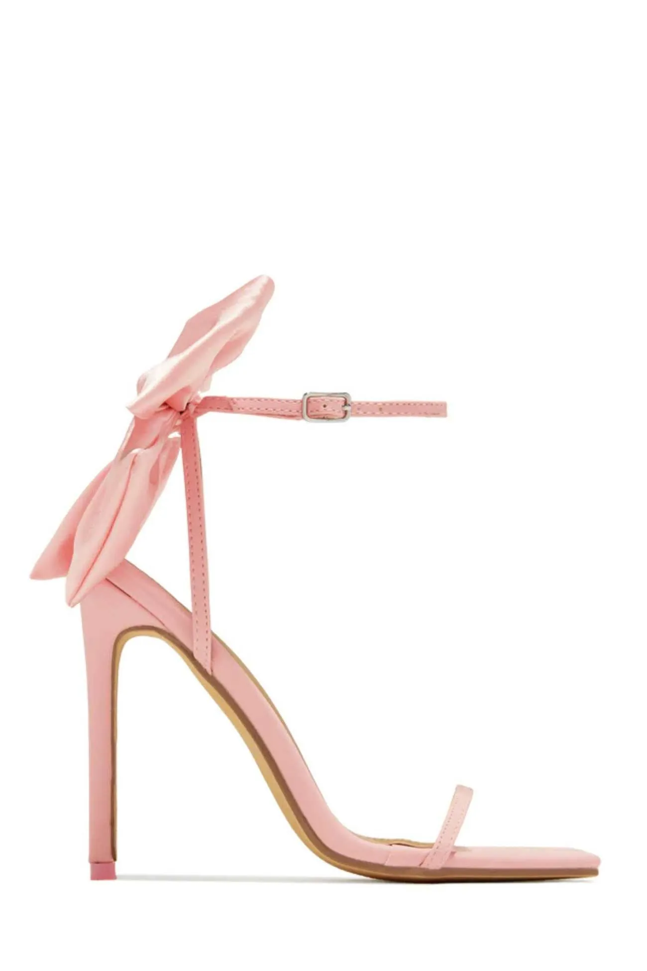 Amozae-Bow Ankle Strap High Heels