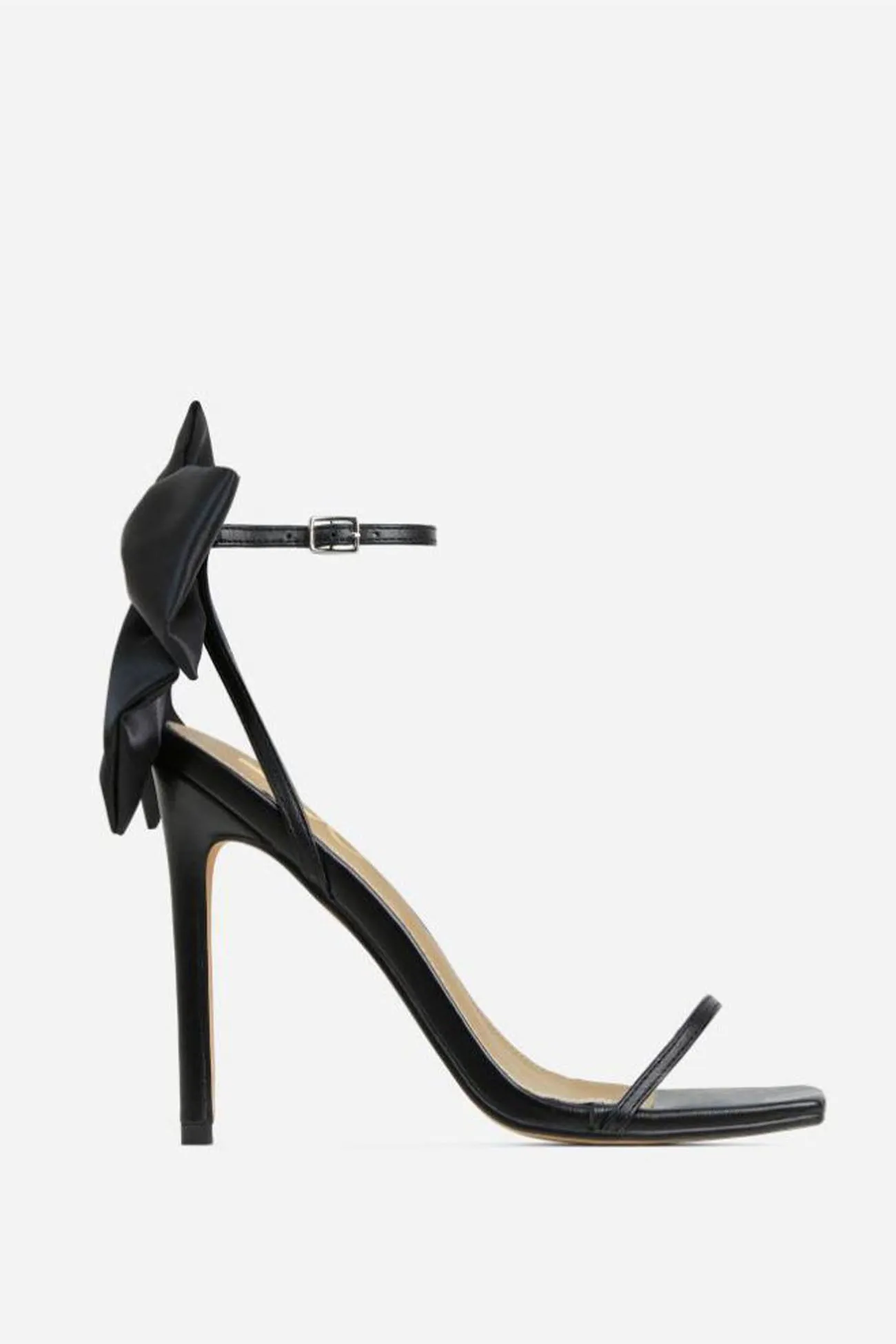 Amozae-Bow Ankle Strap High Heels