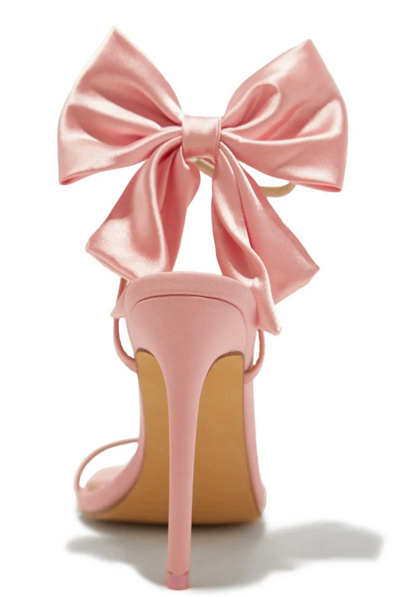 Amozae-Bow Ankle Strap High Heels
