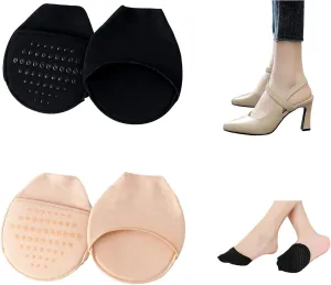 Ball of Foot Cushion Socks Seamless Toe Topper Socks Half Forefoot Socks Non-Slip Pain Relief Toe Half Socks