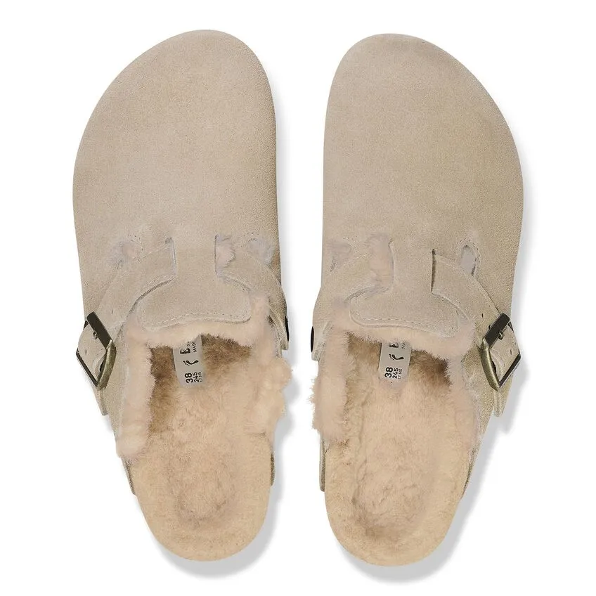 BOSTON SHEARLING SUEDE LEATHER | TAUPE