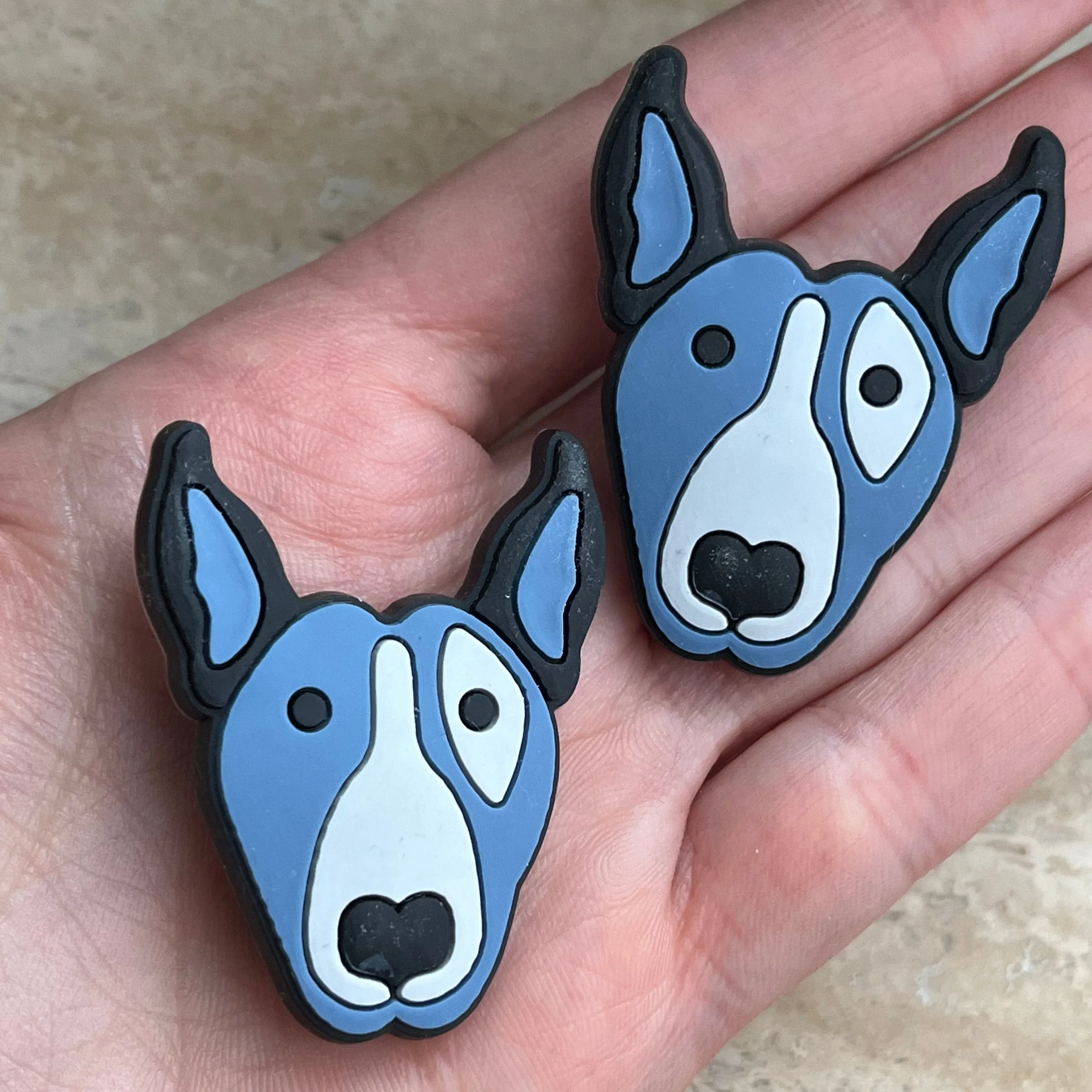 Bull Terrier Crocs Pins Set