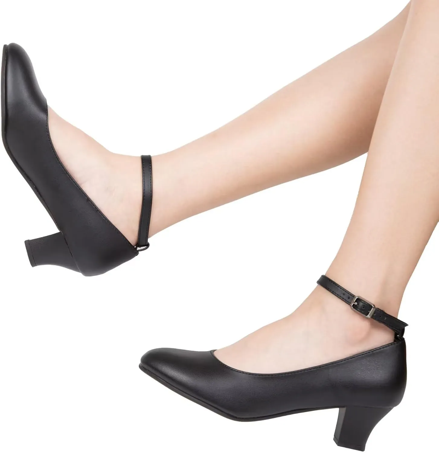 Character Shoes for Women Dance Shoes,Pumps Ankle Strap Heels for Ballroom,Salsa,Tango