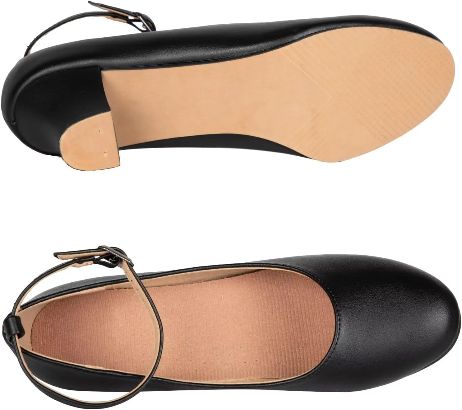 Character Shoes for Women Dance Shoes,Pumps Ankle Strap Heels for Ballroom,Salsa,Tango