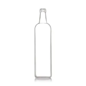 Consol Glass Olive Oil Bottle 1000ml (1L) Flint without lid (12 Carton Pack)