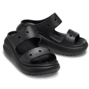 Crocs Classic Crush Sandal Adults Black Platform CLEARANCE