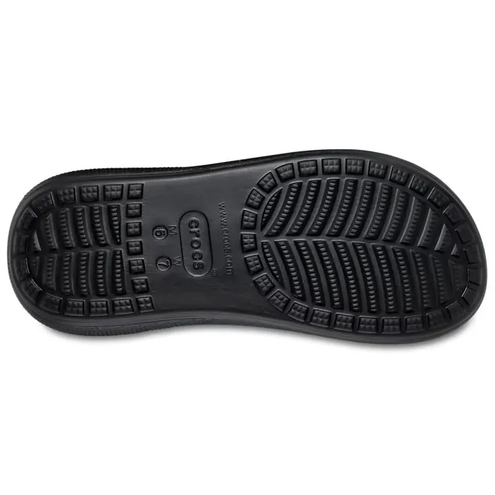 Crocs Classic Crush Sandal Adults Black Platform CLEARANCE