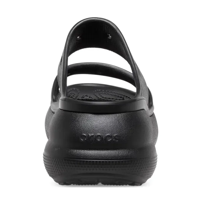 Crocs Classic Crush Sandal Adults Black Platform CLEARANCE