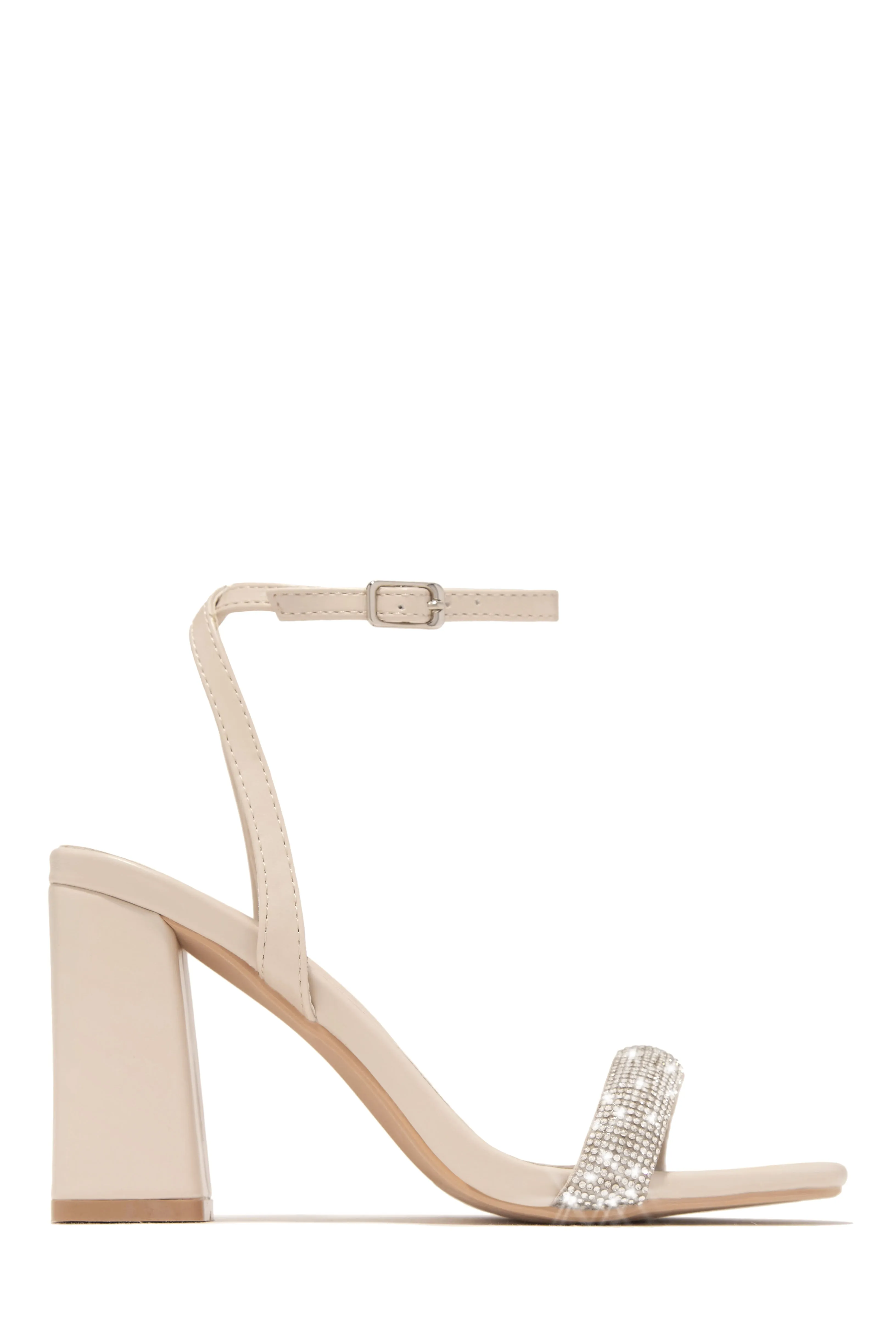 Devine Dreams Embellished Chunky Heels - Pink