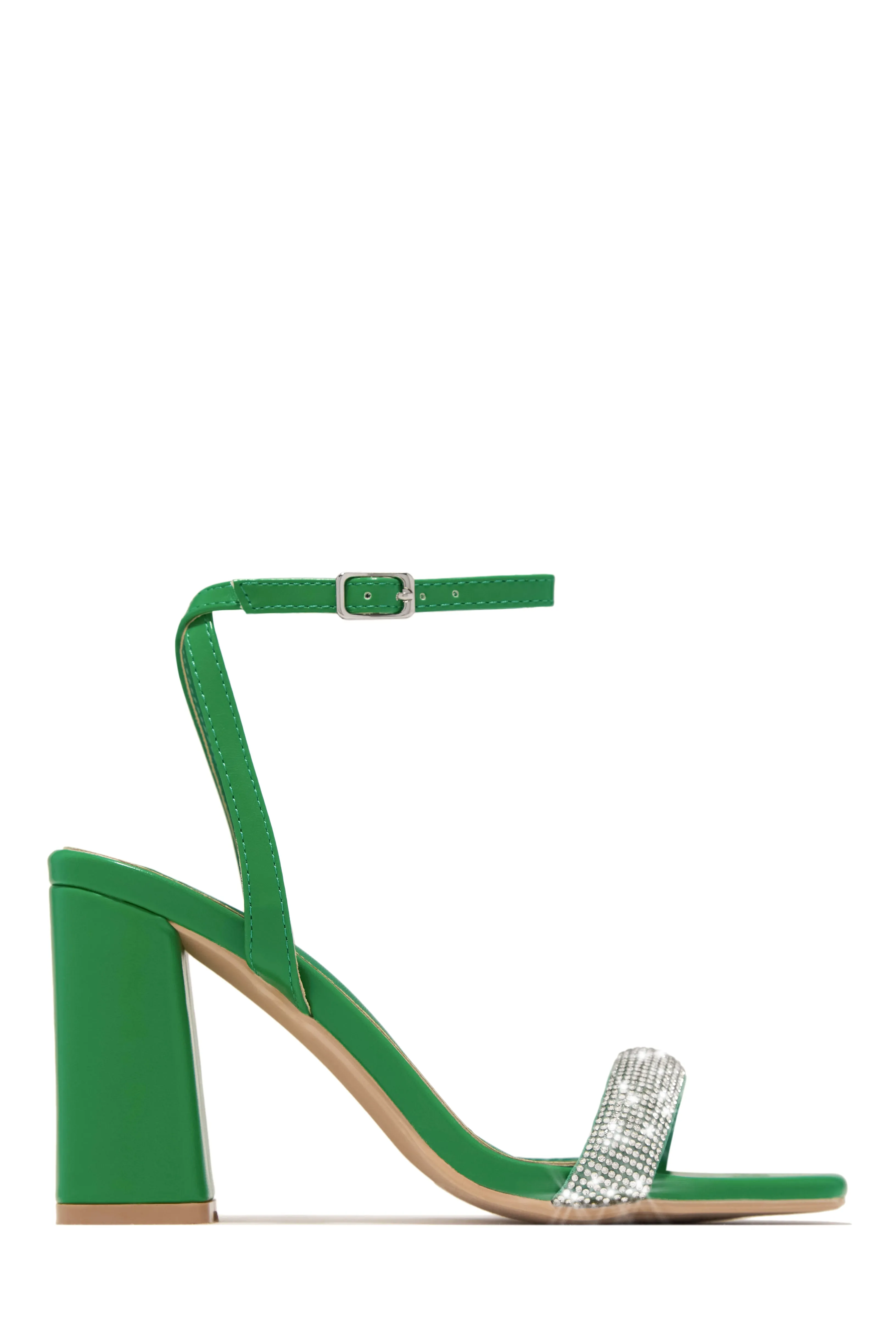Devine Dreams Embellished Chunky Heels - Pink