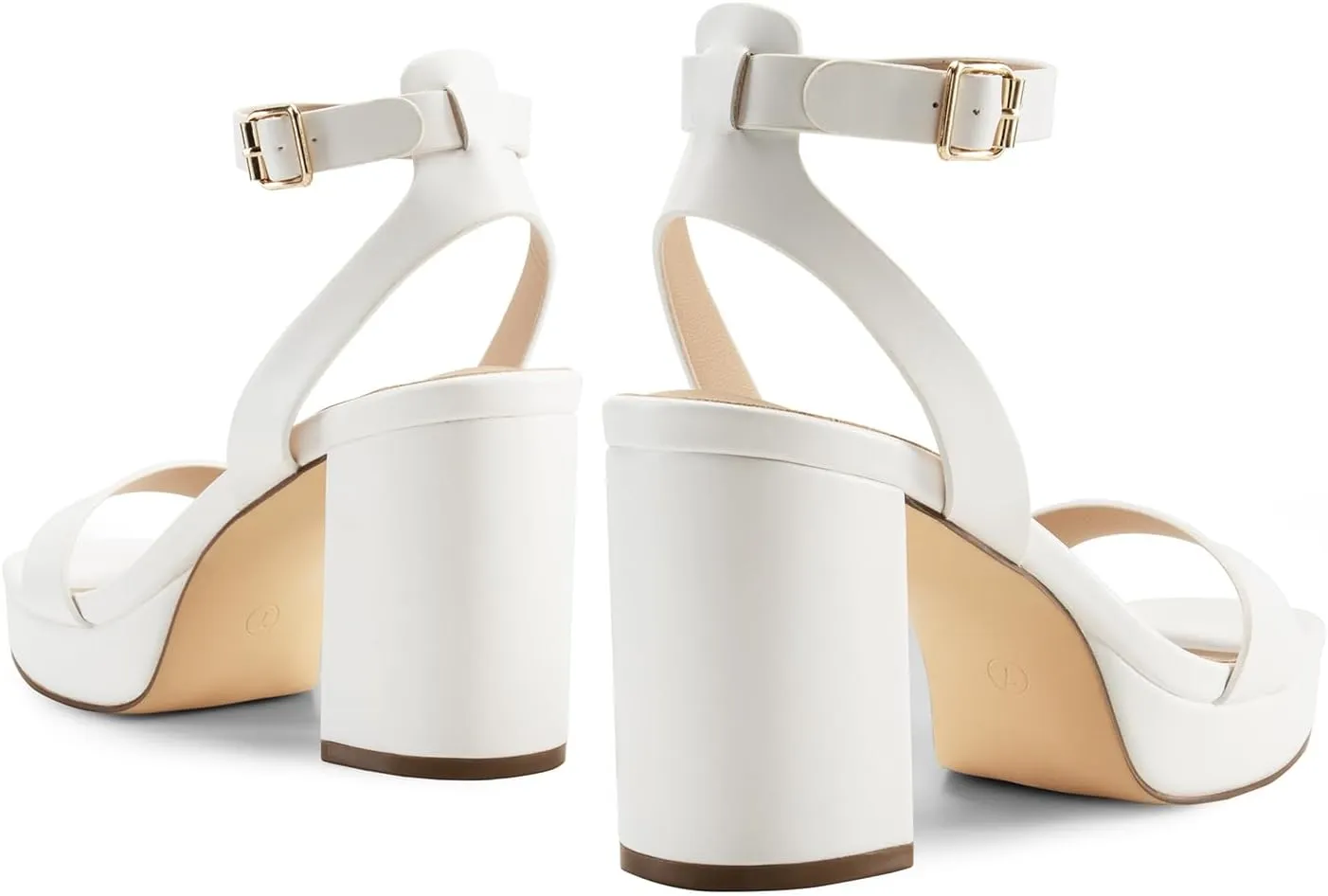 DREAM PAIRS Platform Heels for Women High Block Chunky Open Toe Ankle Strap Heels Fashion Wedding Party Evening Prom Dance Dress Pump Sandals Shoes