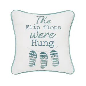 Flip Flops Were Hung Mini Pillow