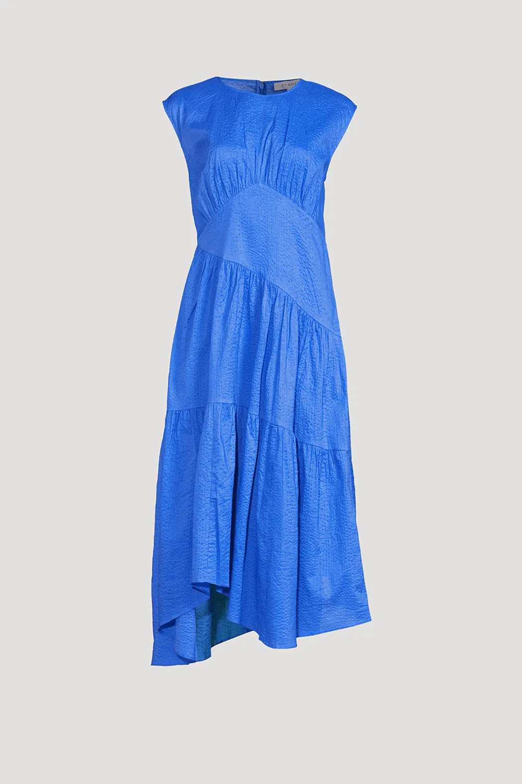 Frame - Gathered Seam Dress Cornflower Blue