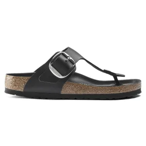 GIZEH BIG BUCKLE OILED LEATHER | BLACK