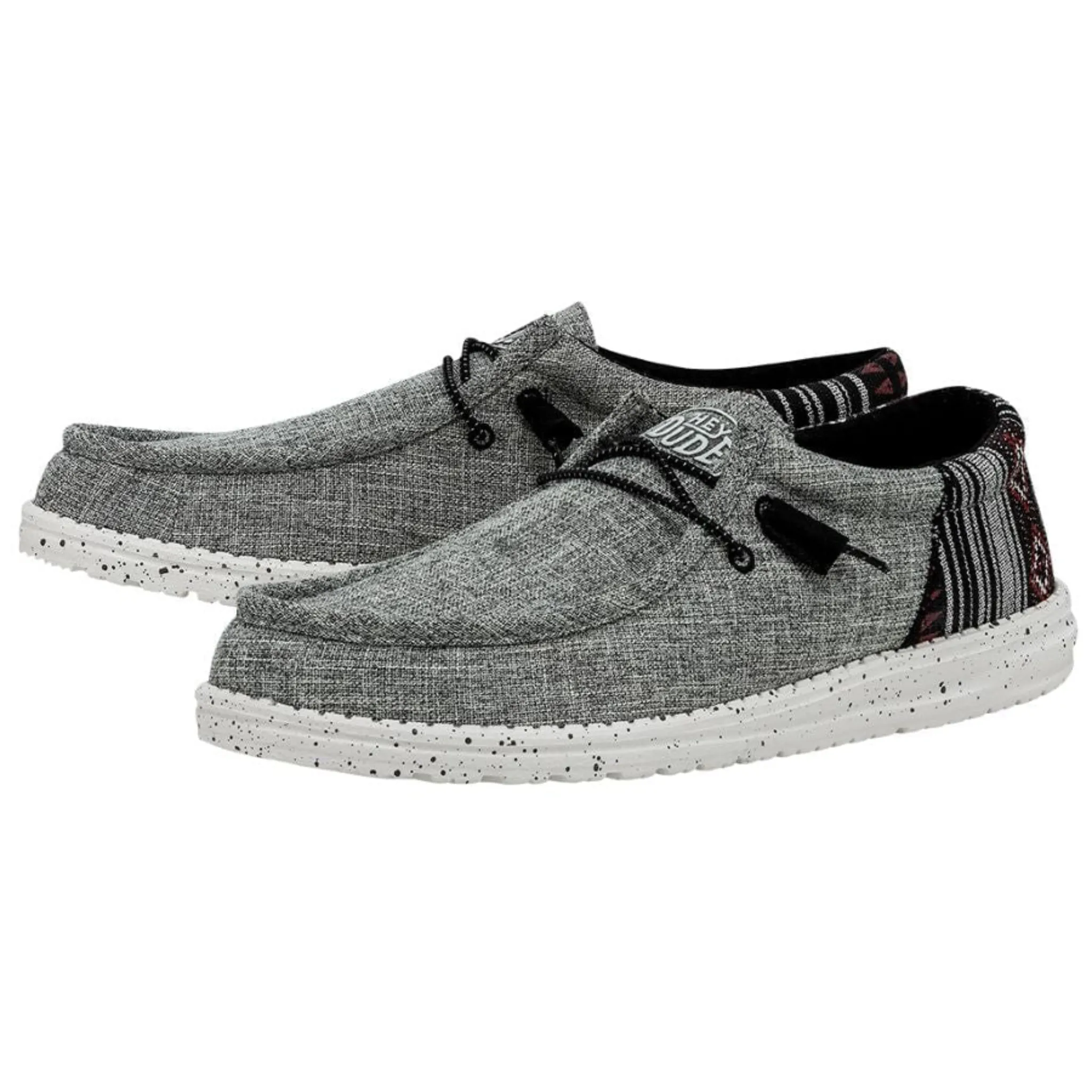 HEY DUDE MEN'S WALLY FUNK JACQUARD BLK AZTEC - 400100WI