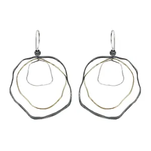 Israeli Artisan Echoes Hoops Earrings