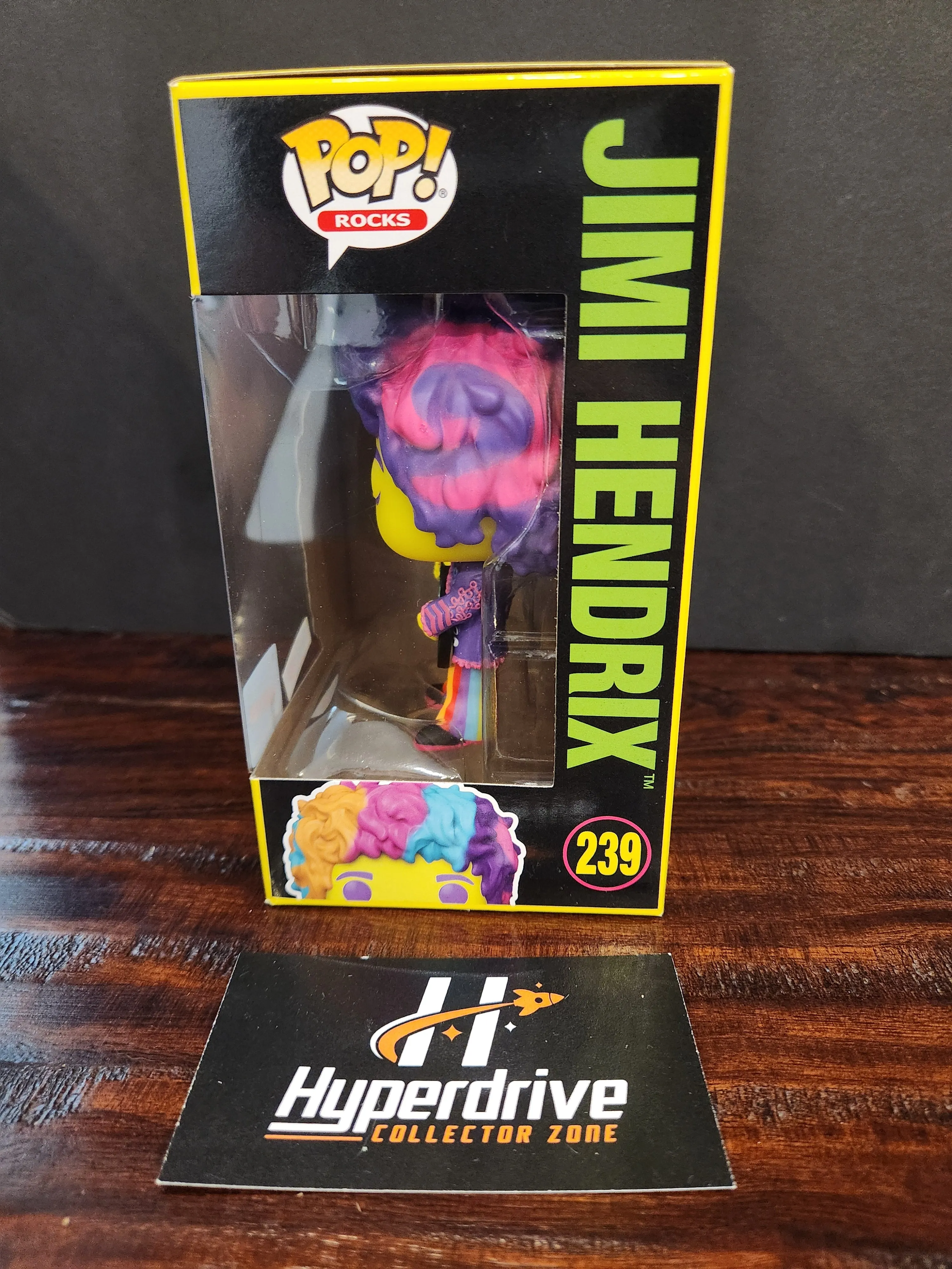 Jimi Hendrix Blacklight Funko PoP! Vinyl Figure NYCC / Festival of Fun Exclusive
