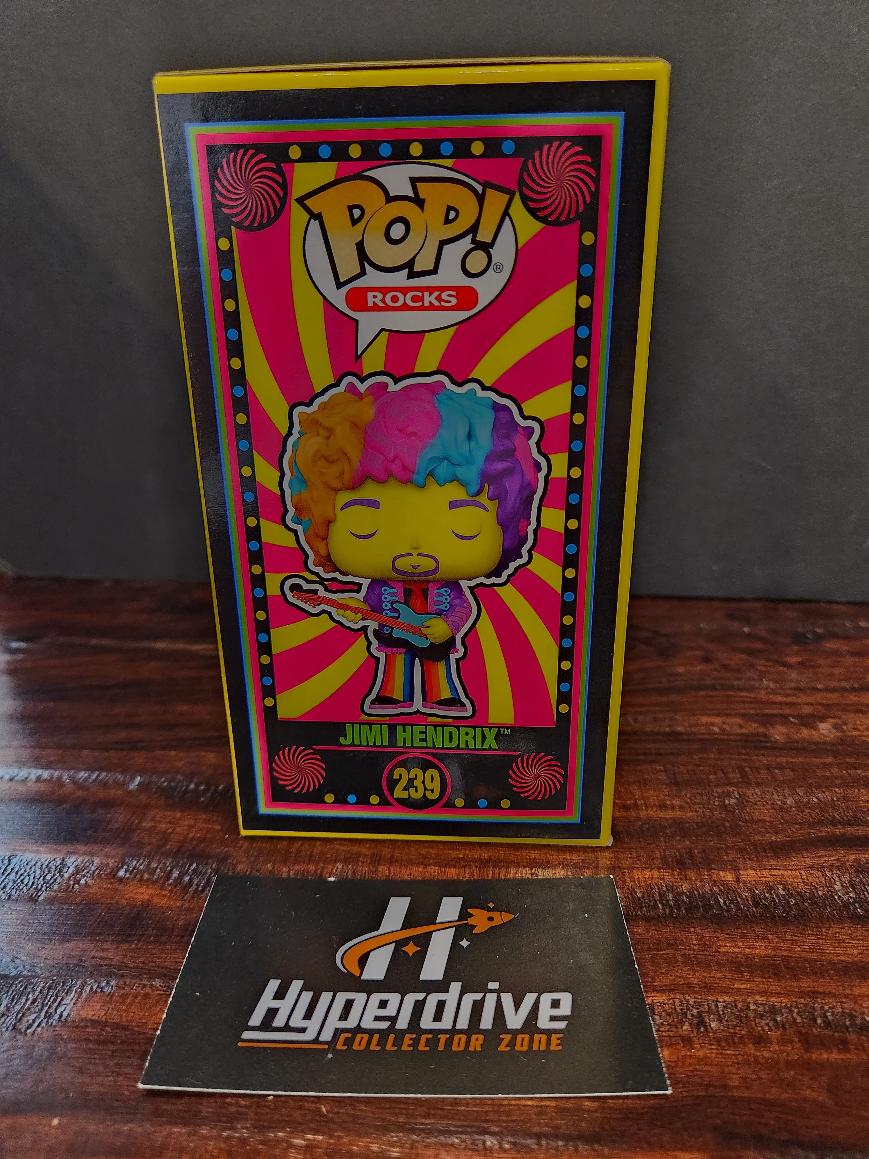 Jimi Hendrix Blacklight Funko PoP! Vinyl Figure NYCC / Festival of Fun Exclusive