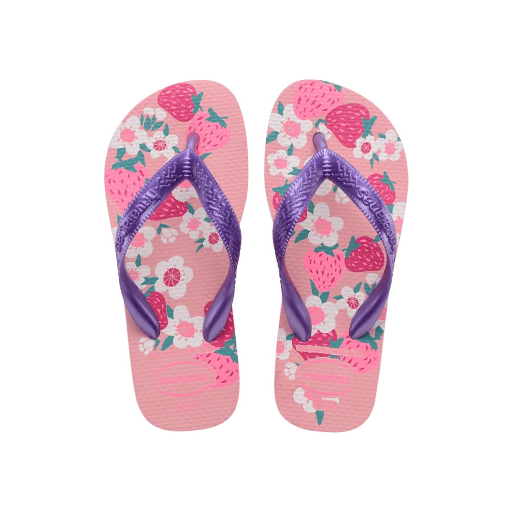Kids Flores Flip Flops