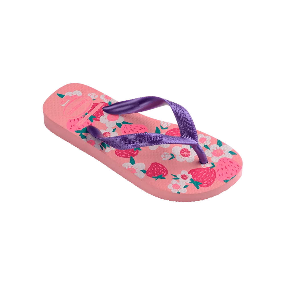 Kids Flores Flip Flops