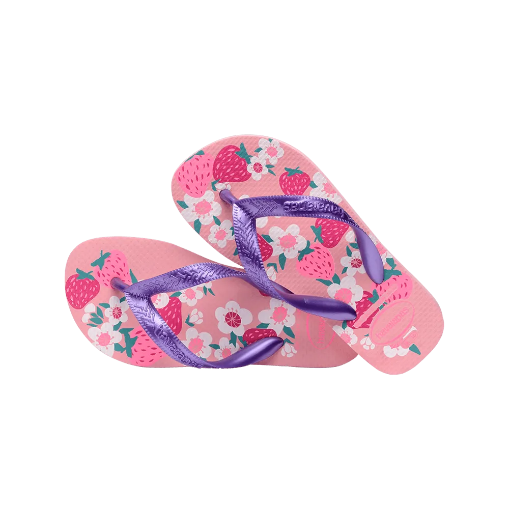 Kids Flores Flip Flops