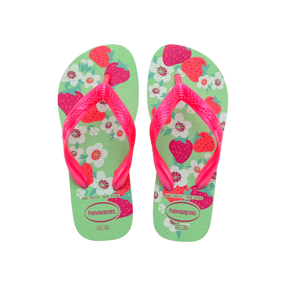 Kids Flores Flip Flops