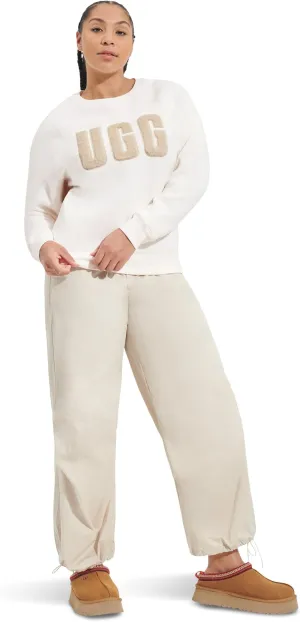 Madeline Fuzzy Logo Crew Neck T-Shirt UGG, Nimbus/Sand