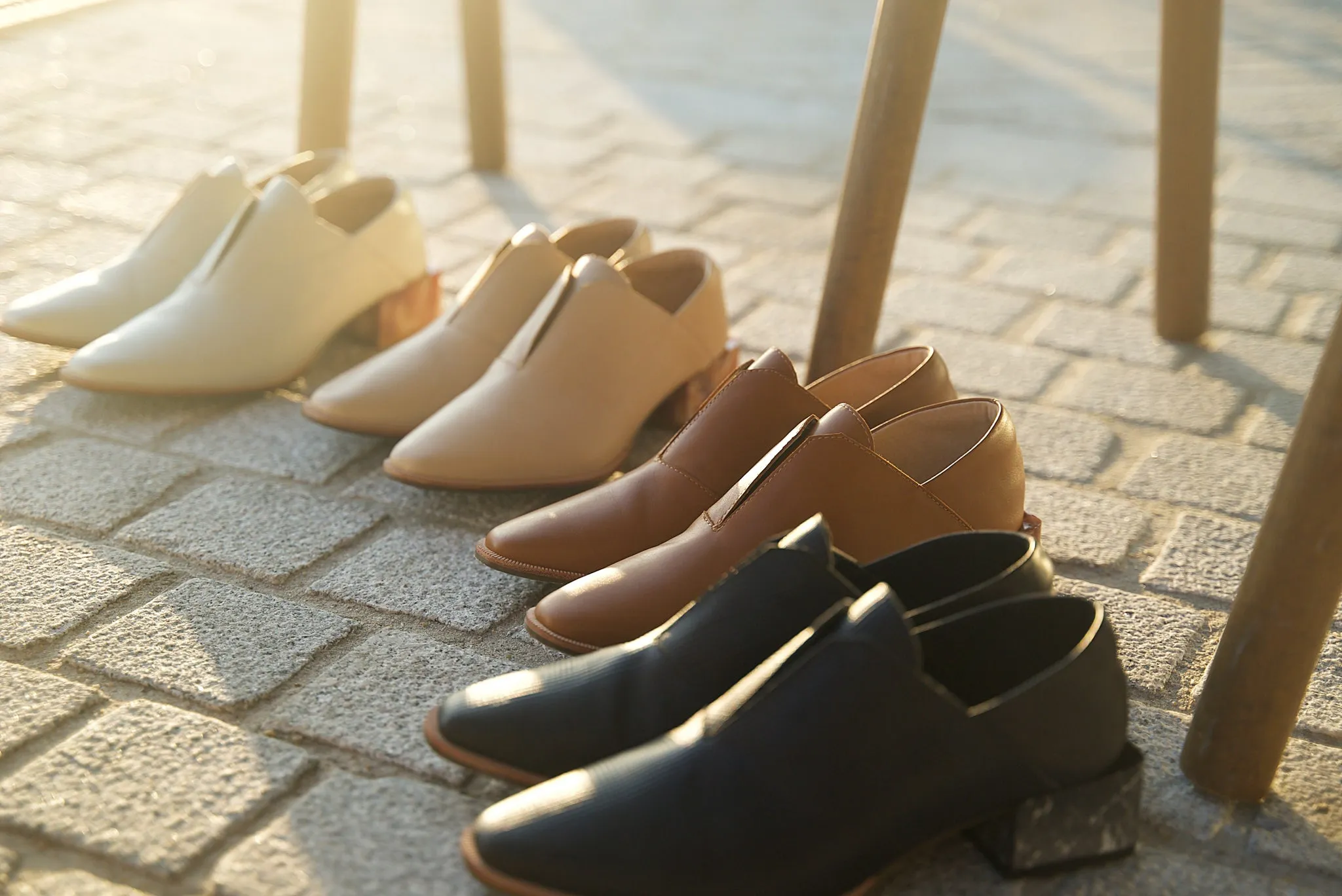 Marble-Heel Loafers