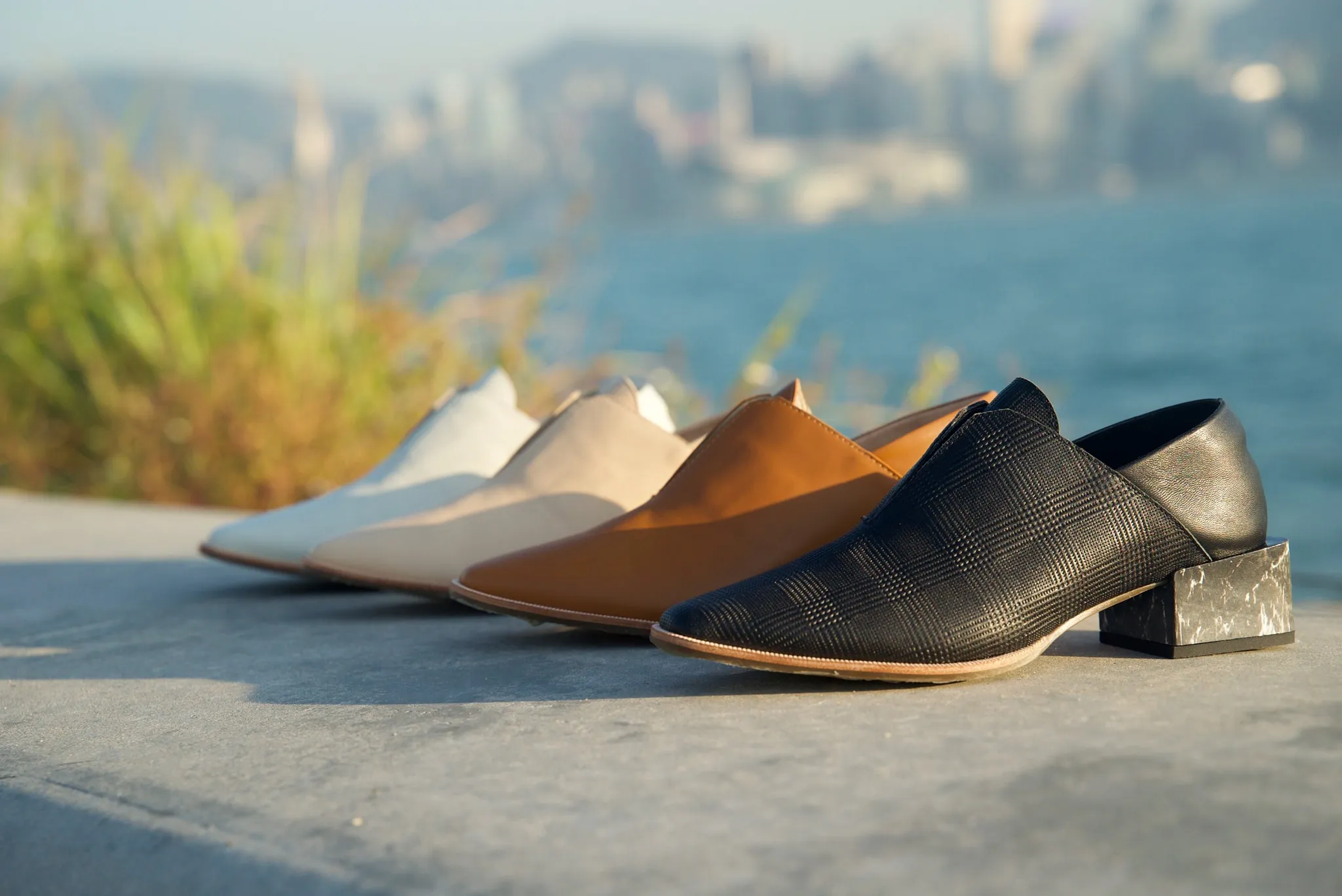 Marble-Heel Loafers