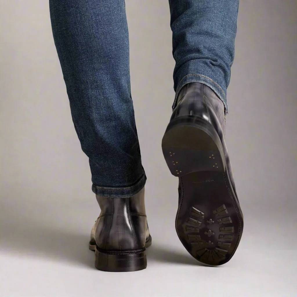 MOCTOE BOOTS GREY PATINA (TRADITIONAL-Z1)