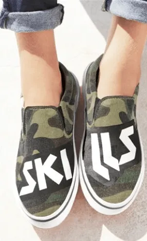 Next Boys Camo Skills Slip-Ons