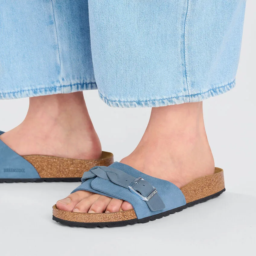 PULA OITA BRAIDED SUEDE LEATHER | ELEMENTARY BLUE