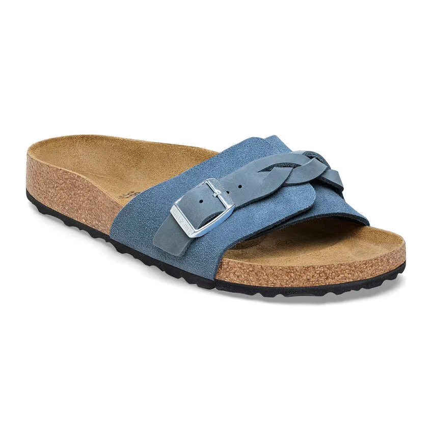 PULA OITA BRAIDED SUEDE LEATHER | ELEMENTARY BLUE