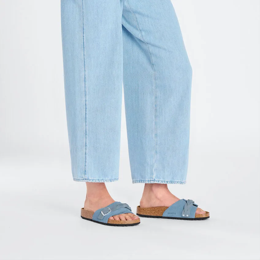 PULA OITA BRAIDED SUEDE LEATHER | ELEMENTARY BLUE
