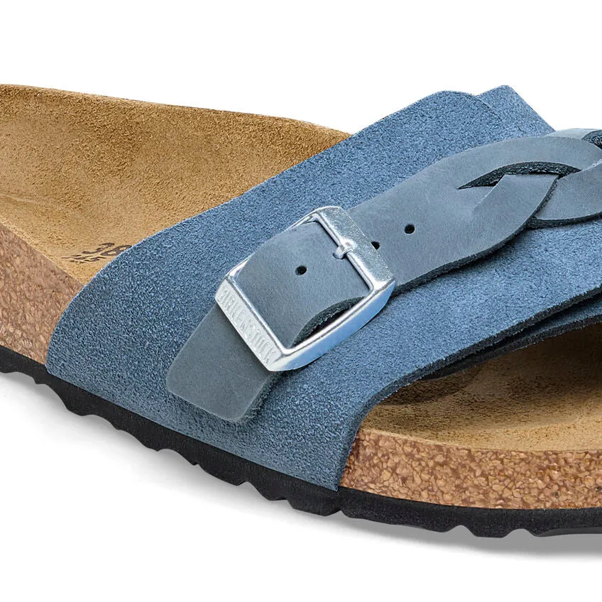 PULA OITA BRAIDED SUEDE LEATHER | ELEMENTARY BLUE