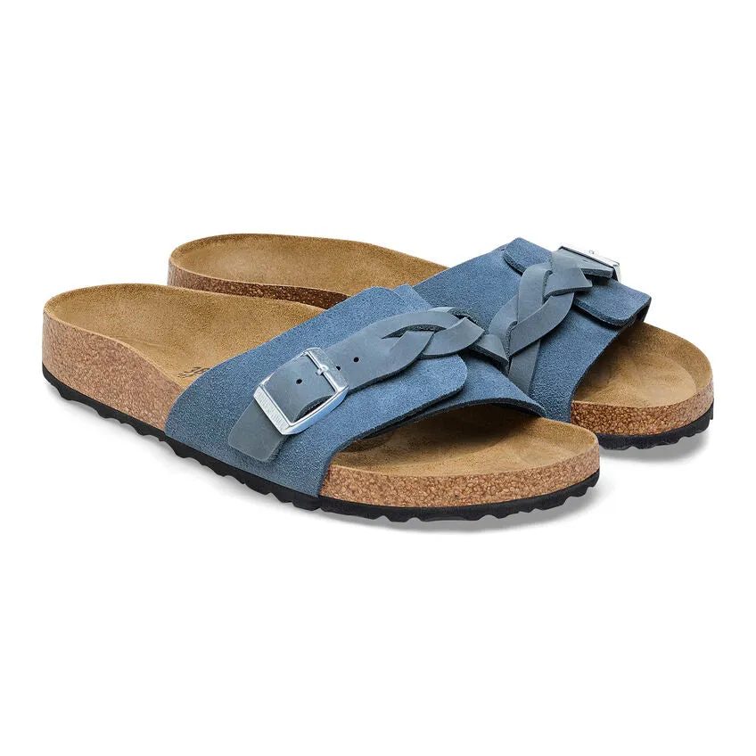 PULA OITA BRAIDED SUEDE LEATHER | ELEMENTARY BLUE