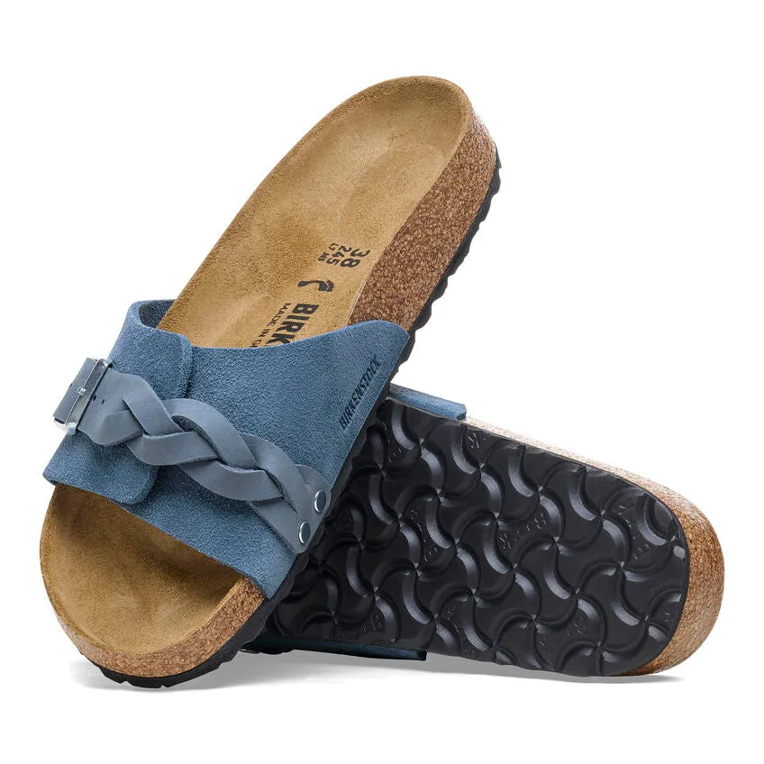 PULA OITA BRAIDED SUEDE LEATHER | ELEMENTARY BLUE