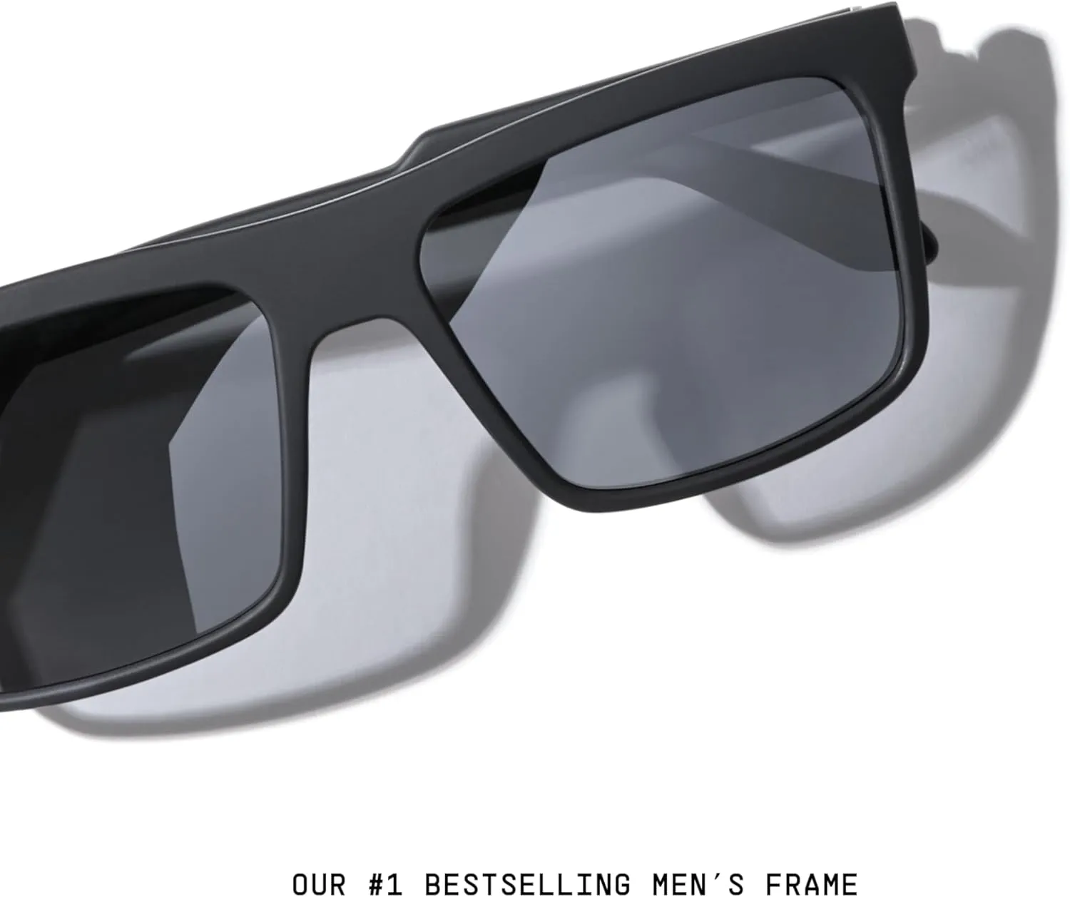 Quay - Mens Sunglasses, Polarized Square Lenses with UV Protection, Oversized Sunglasses (Let It Run)