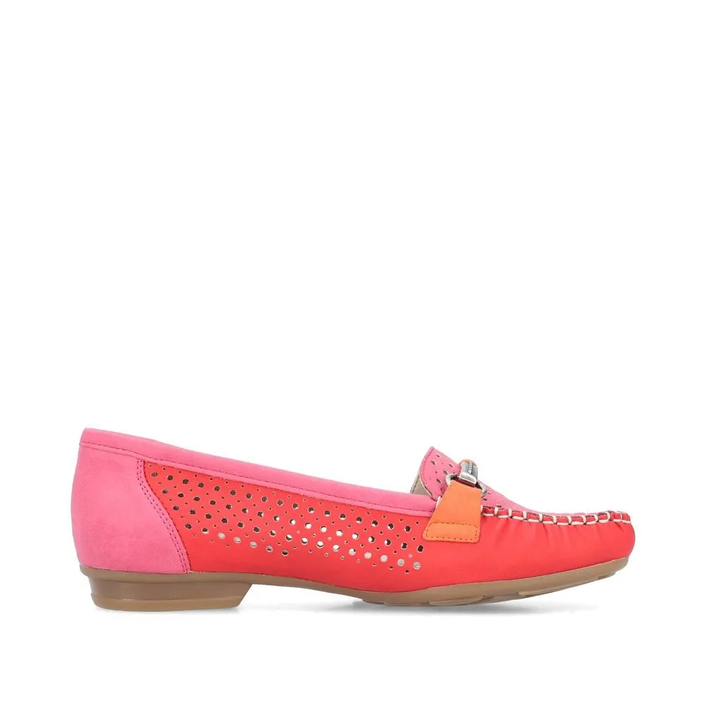 Rieker 40065 Ladies Shoes Red