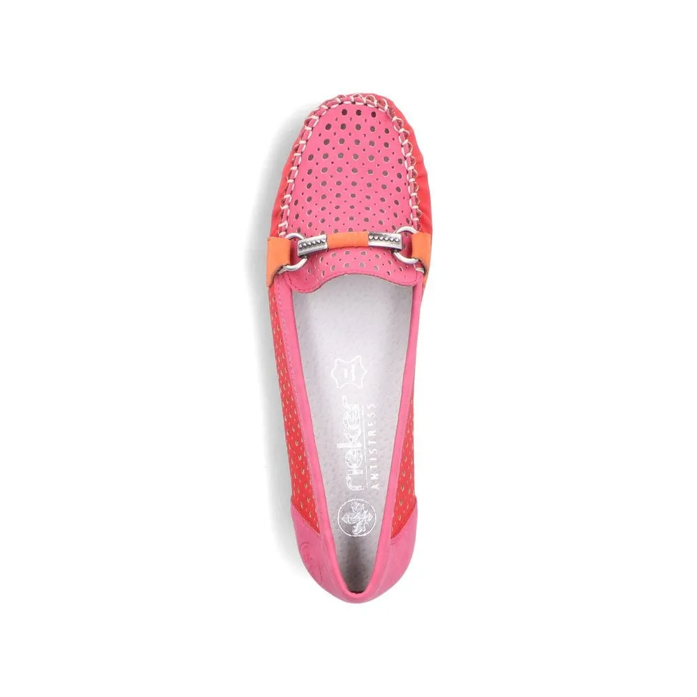 Rieker 40065 Ladies Shoes Red