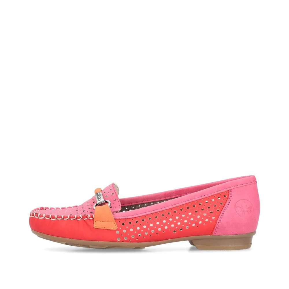 Rieker 40065 Ladies Shoes Red