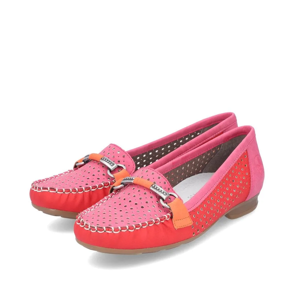 Rieker 40065 Ladies Shoes Red
