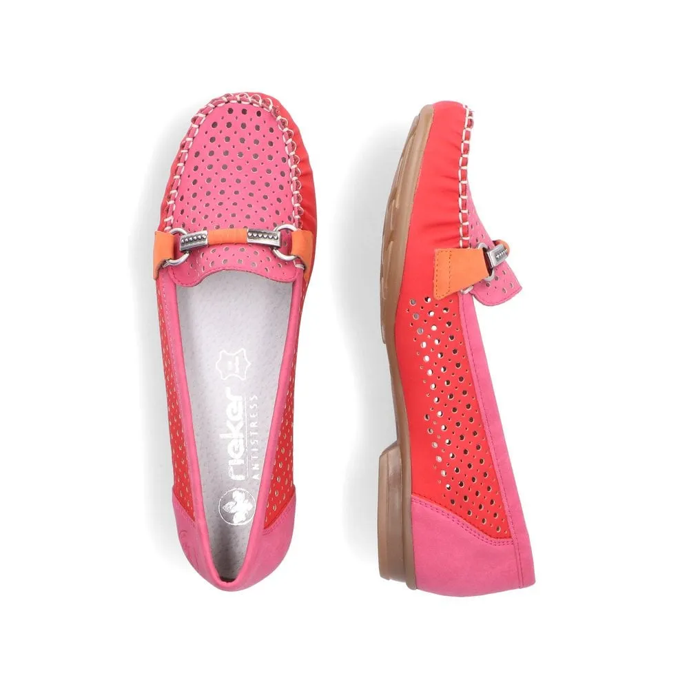 Rieker 40065 Ladies Shoes Red