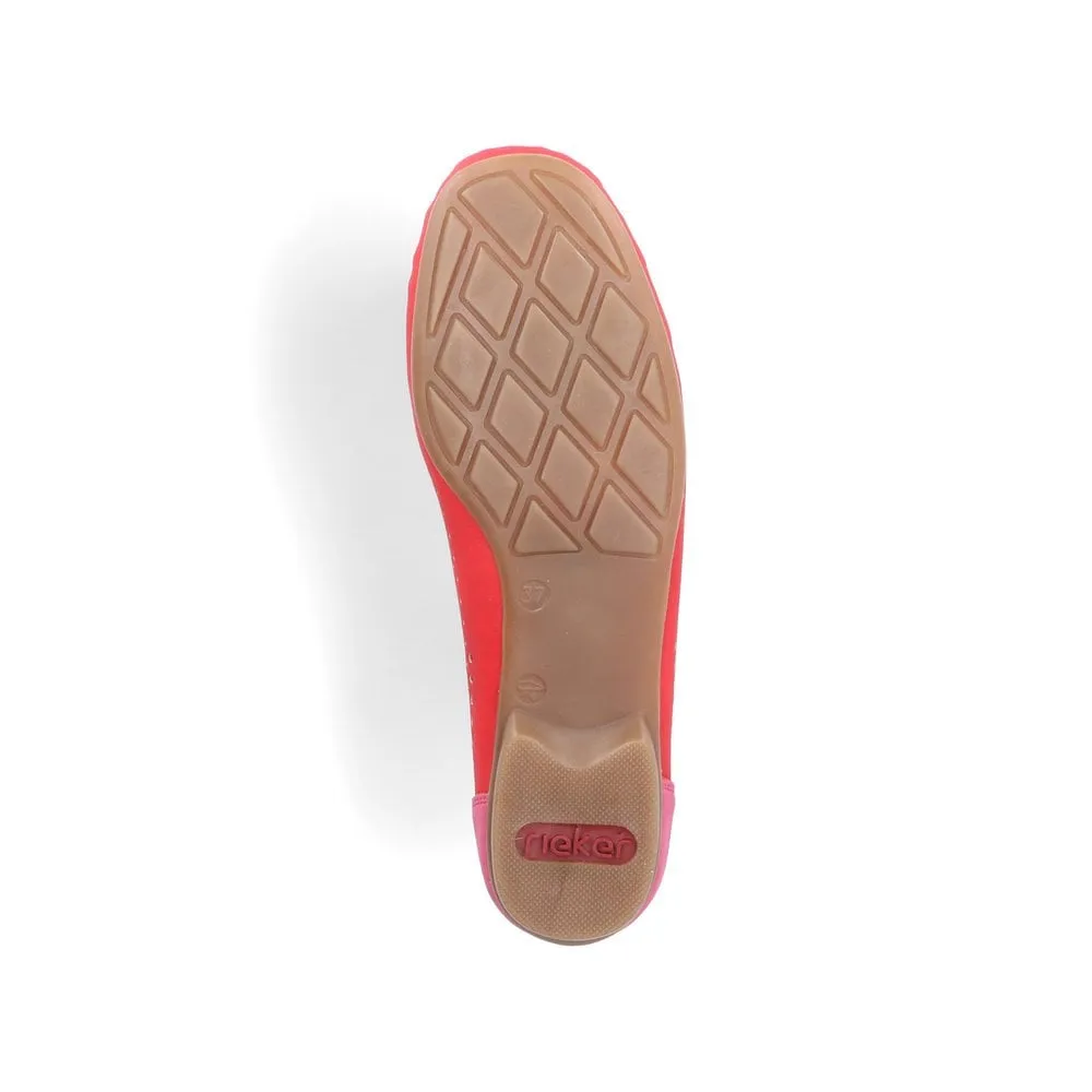 Rieker 40065 Ladies Shoes Red